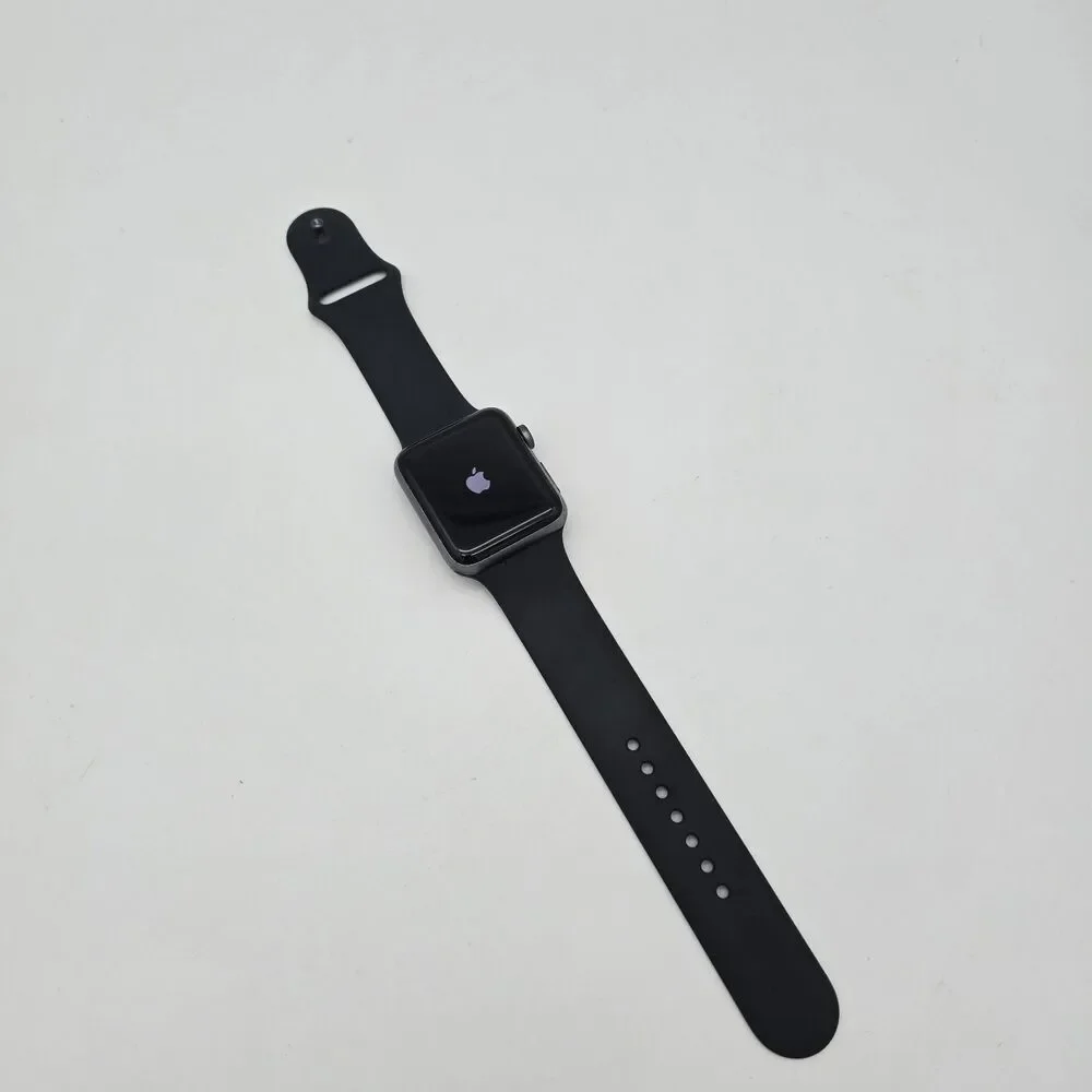 Apple Watch Series 3 - 42mm GPS, Aluminum Black Sport Band **(PROBABLY LOCKED)